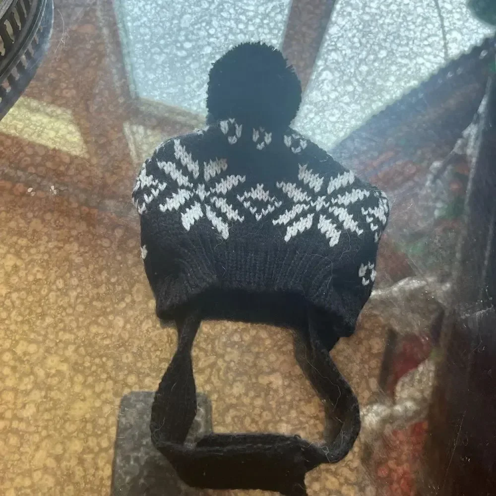 SMALL DOG Winter Hat with PomPom!